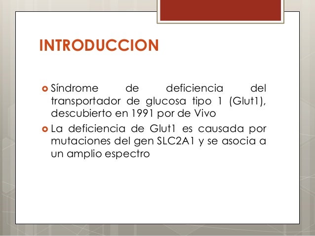 Deficiencia de glut 1