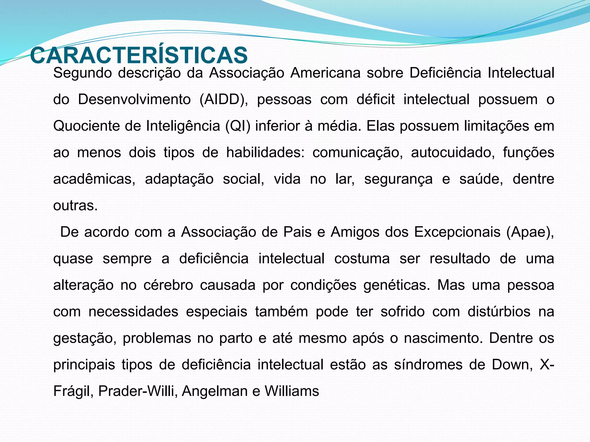 Deficiencia intelectual | PPT