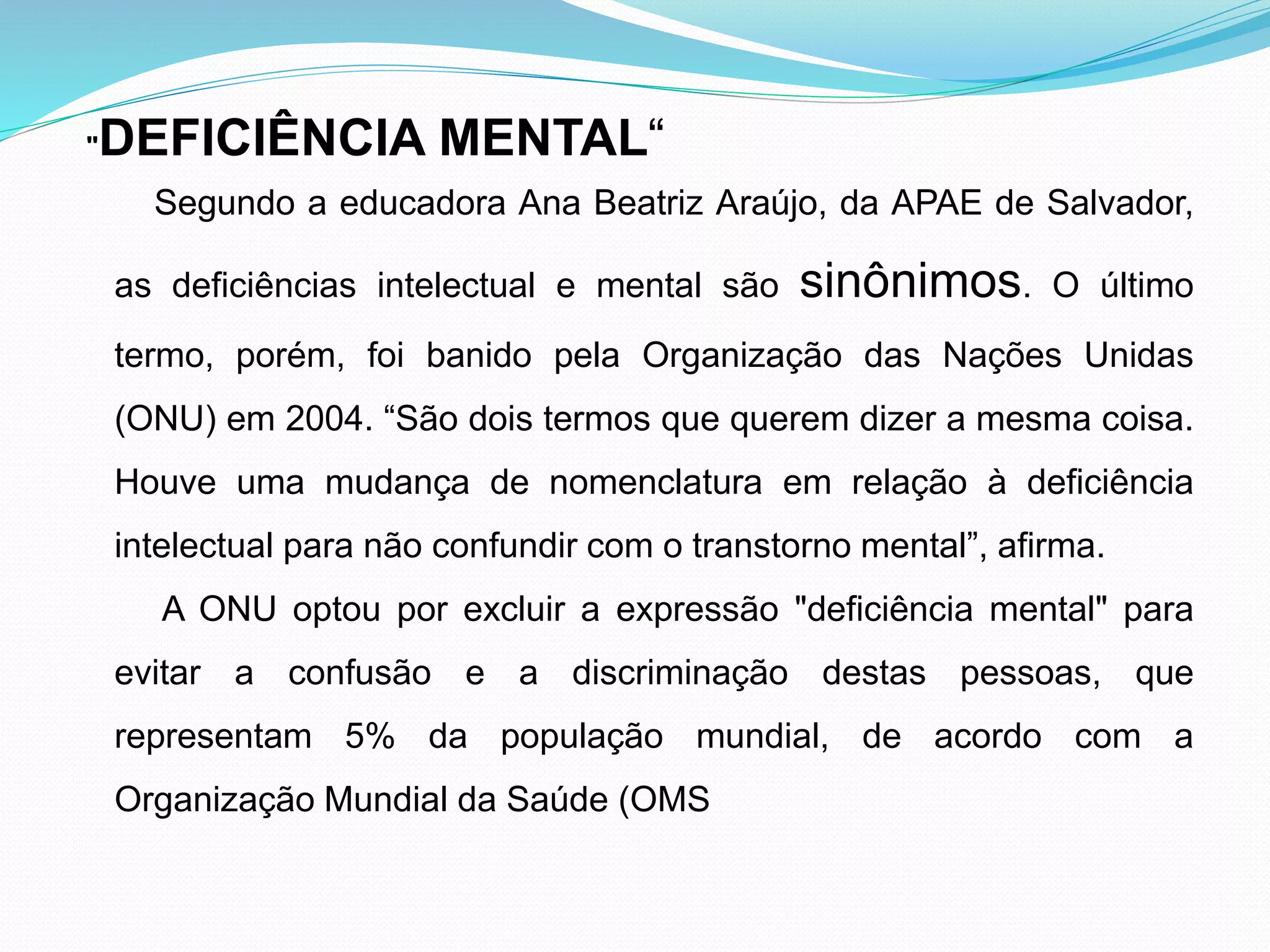 Deficiencia intelectual | PPT