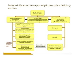 Situación de las deficiencias nutriconales en América Latina y el Caribe. Estrategias de Intervención