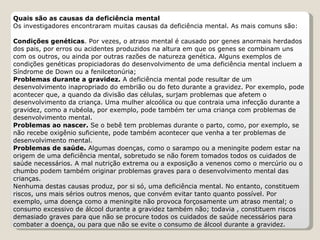 Deficiência Mental | PPT