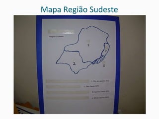 Mapa Região Sudeste 