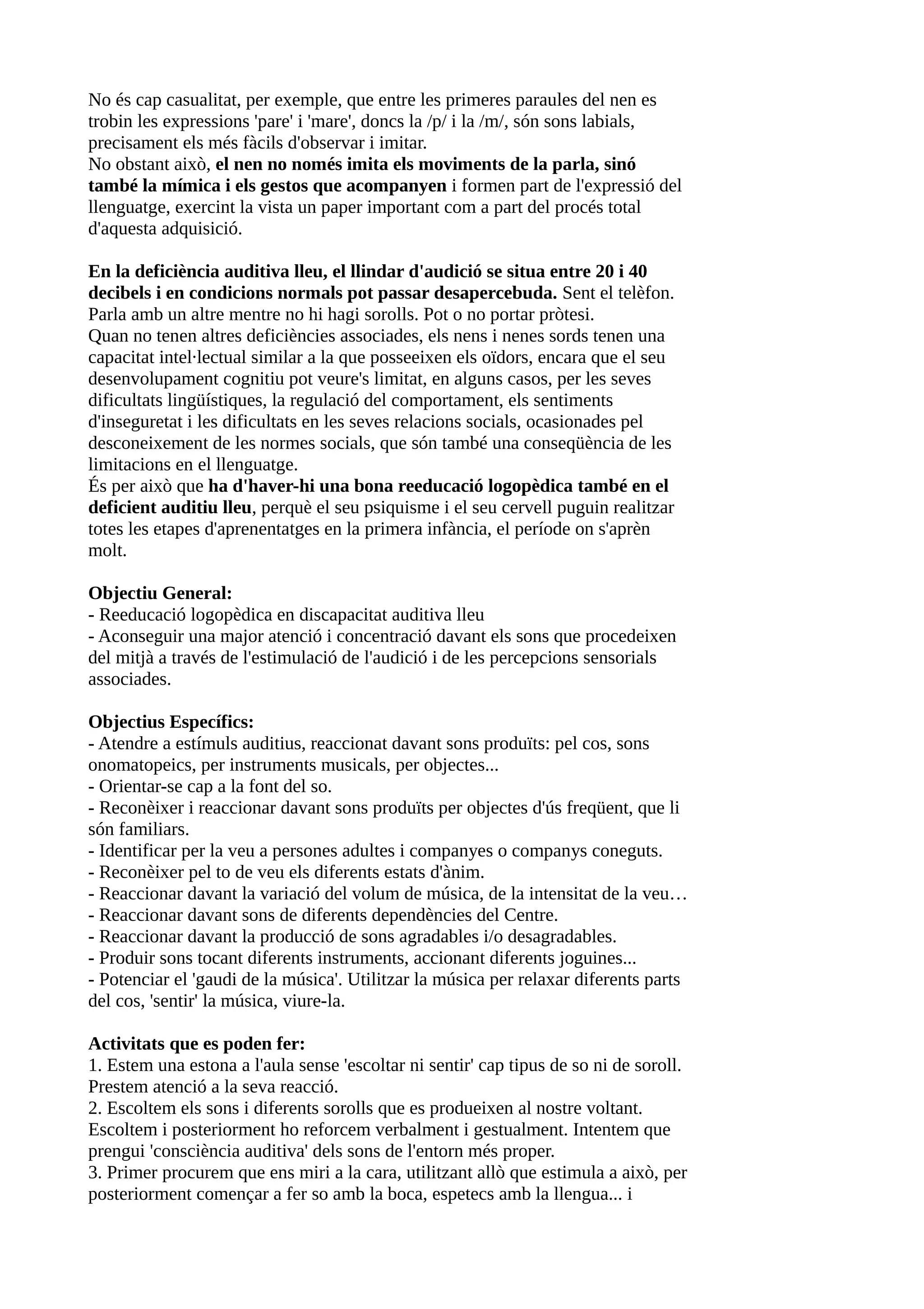 Deficit auditiu | ODT