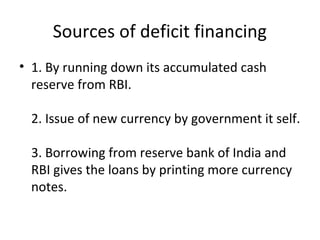 Deficit financing | PPT