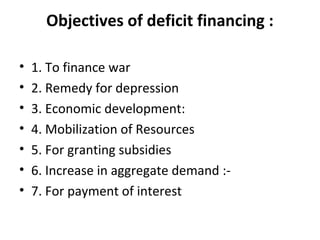 Deficit financing | PPT