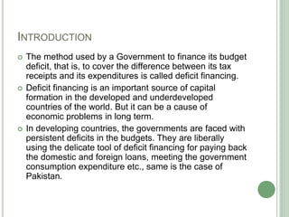 Deficit financing wwww | PPT