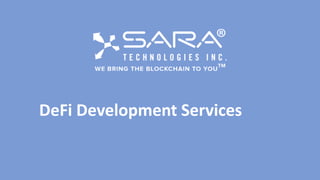 DeFi Development Services
 