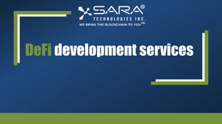 DeFi development services
 