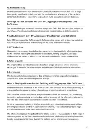 Build a DeFi TVL Aggregator Like DefiLlama to Track Protocols | PDF