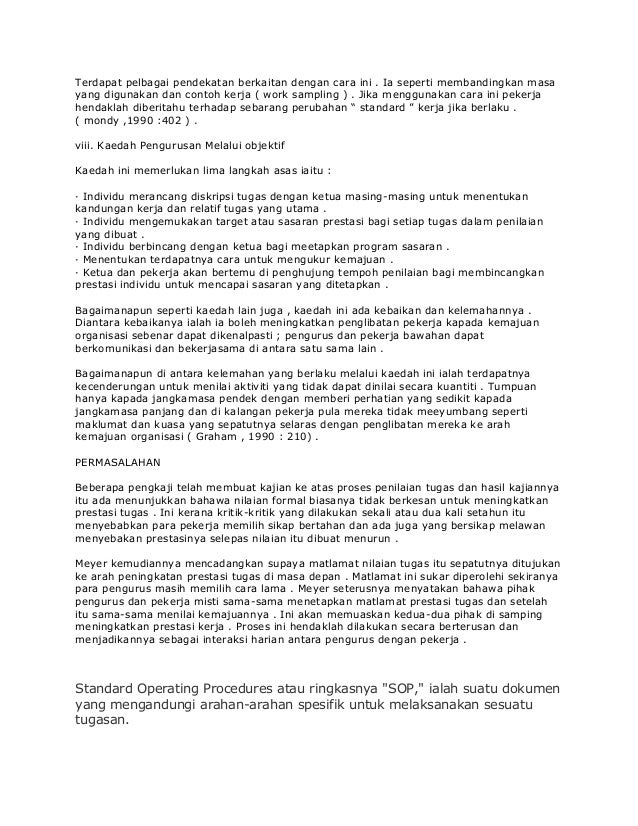 Definasi Konsep Dan Aspek Penilaian Prestasi