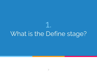 1.
What is the Define stage?
3
 