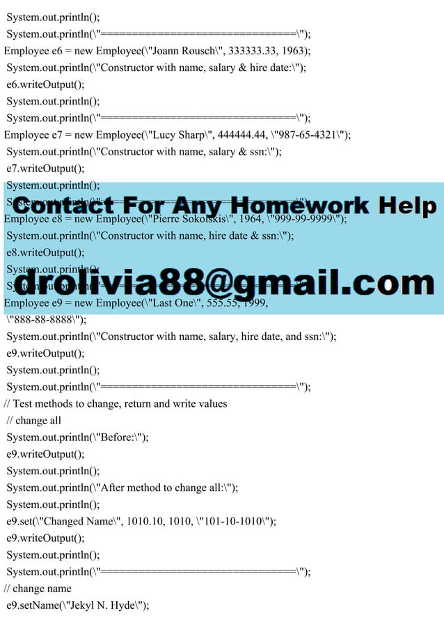 define a class name Employee whose objects are records for employee..pdf