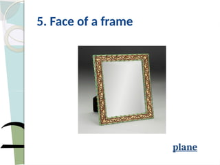 5. Face of a frame
plane
 