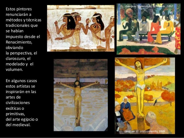 Estos pintores
renunciarán a
métodos y técnicas
tradicionales que
se habían
impuesto desde el
Renacimiento,
obviando
la pe...