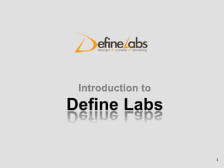 Define Labs : Portfolio / Projects / Our work | PDF