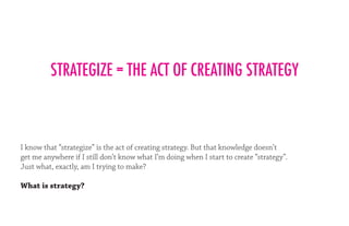 Define strategize | PDF