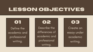 Define the academic and professional writing..pdf