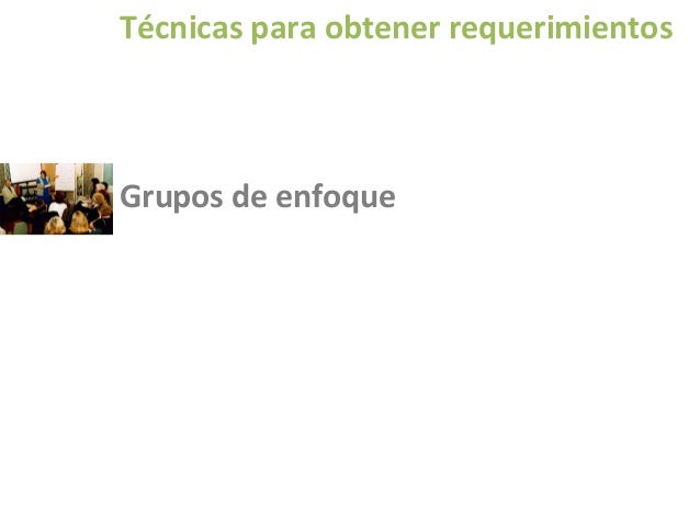 Definición de requerimientos y funcionalidades slideshare