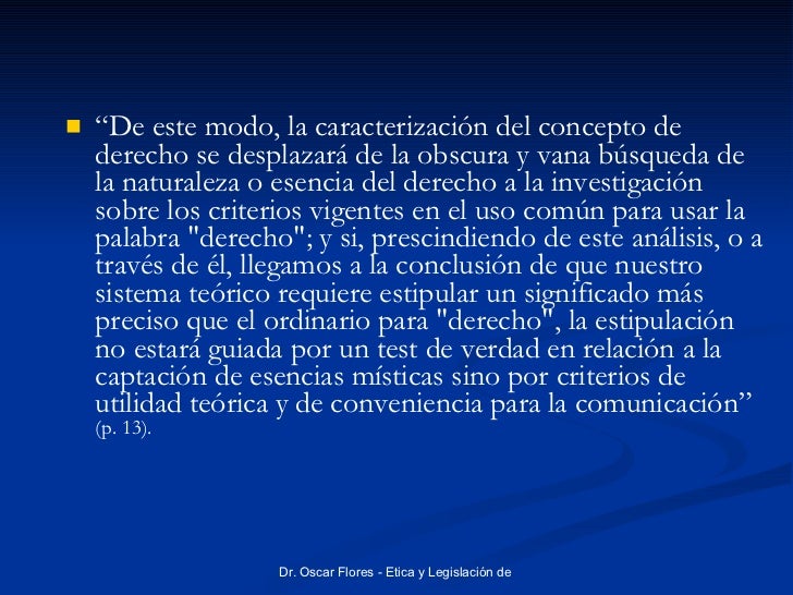 Definición de derecho.