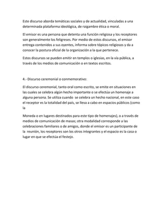 Definición de discurso público