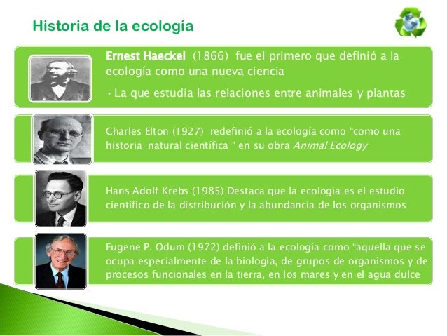 Definiciones De Ecologia De Diferentes Autores