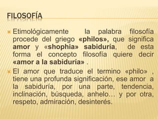 Definición de filosofía | PPTX
