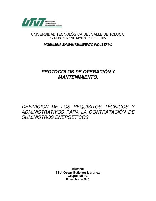 Definición de los requisitos técnicos y administrativos