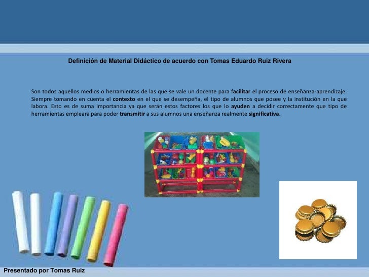 Definición de material didáctico