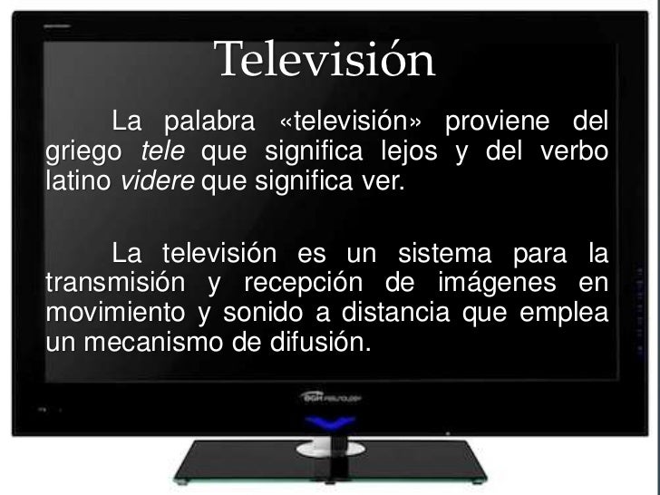 Definición de televisión presentacion