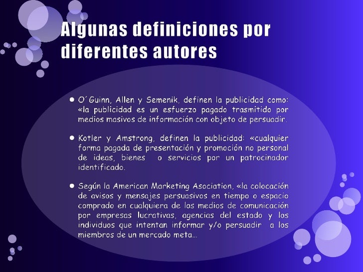 Definición, objetivos y clasificación de la publicidad