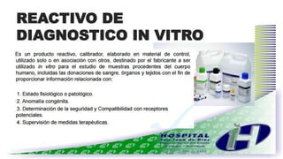 REACTIVO DE
DIAGNOSTICO IN VITRO
 