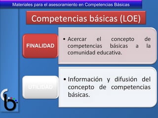 Competencias básicas (LOE) 