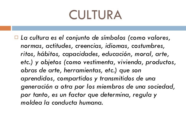 Resultado de imagen para definicion cultura
