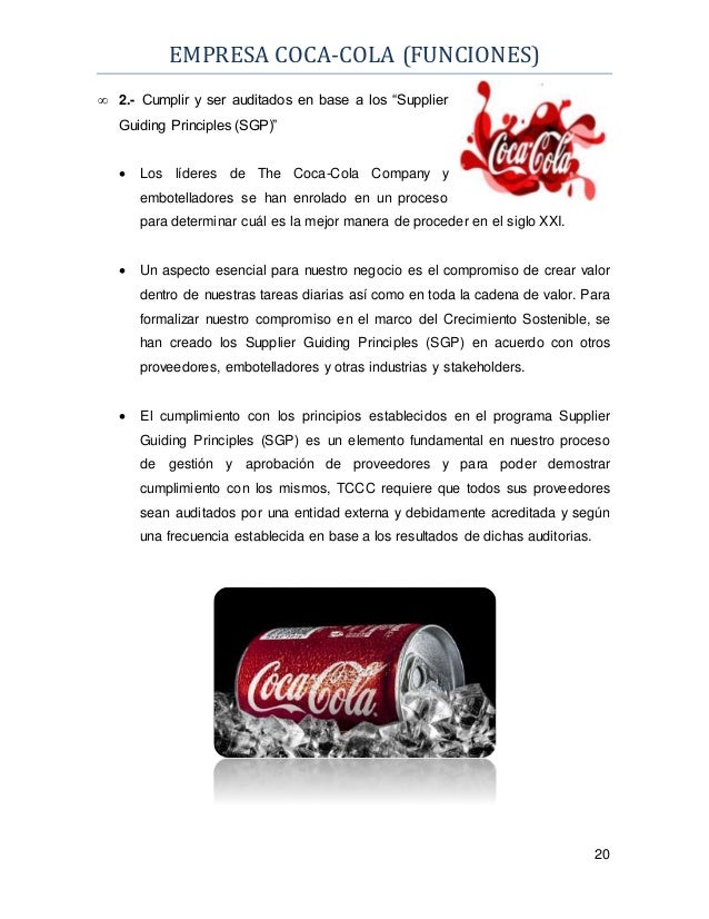 Empresa Coca-Cola Giro y Razon Social