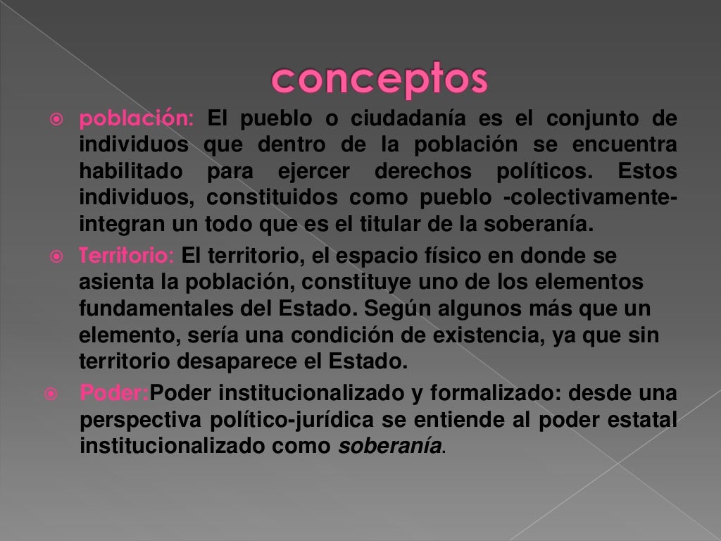 Definicion del estado