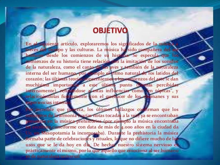 Resultado de imagen para definicion de la musica