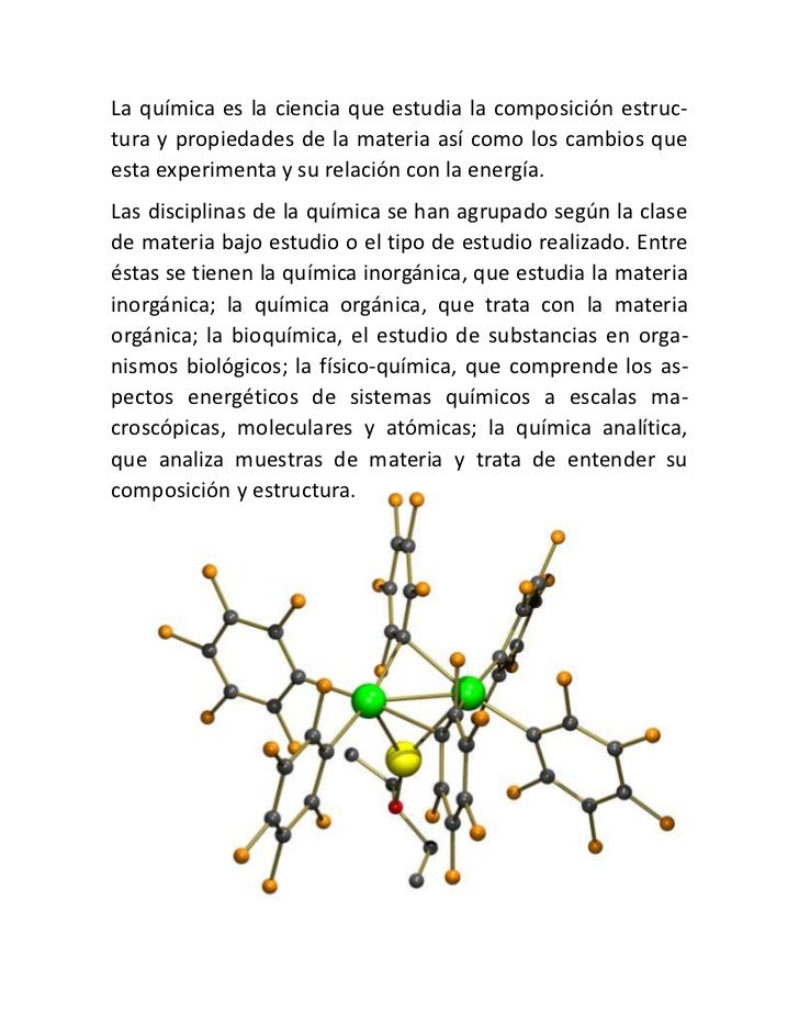 Definicion de quimica