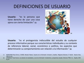 Definicion de usuarios | PPTX