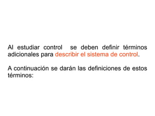 Definiciones de control | ODP