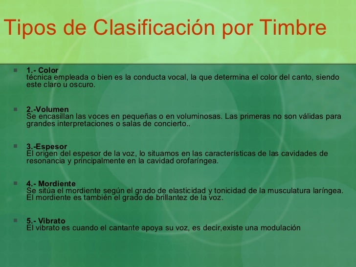 Definiciones Y Clasificacion Tonal De La Voz