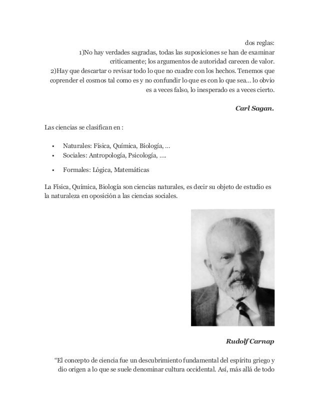 Definiciones de ciencia según varios autores