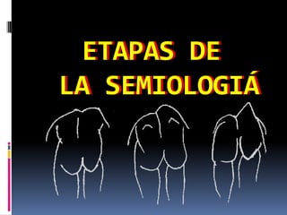 ETAPAS DE
LA SEMIOLOGIÁ
 
