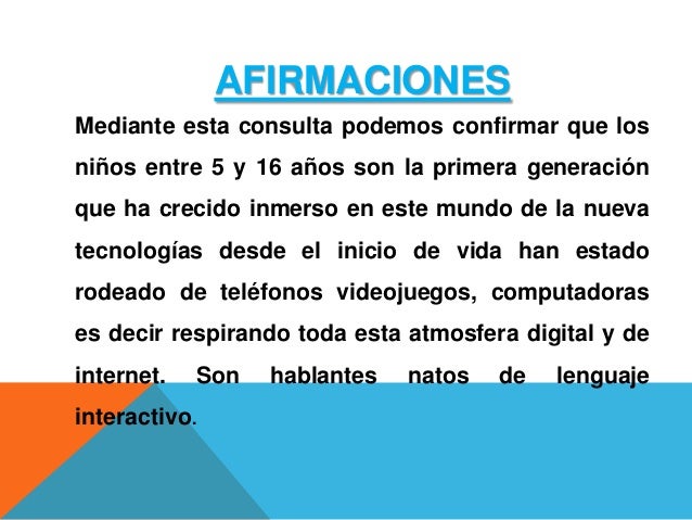 Definicion y caracteristicas de los nativos y migrantes digitales