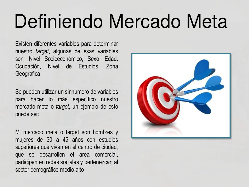 Definiendo mercado meta target significado