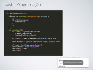 Toast - Programação
 