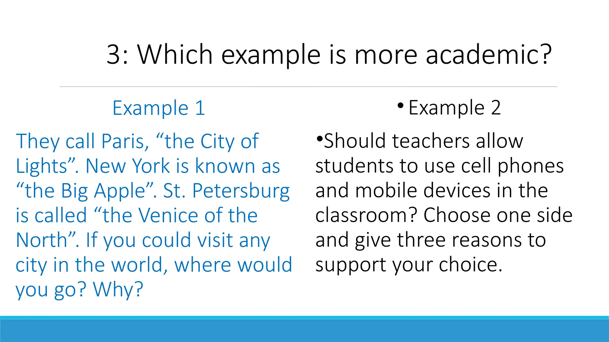 Defining what is or is not academic writing.pptx