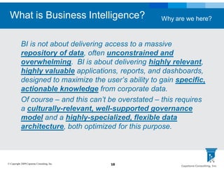 Defining Achievable Scope for your BI Initiative