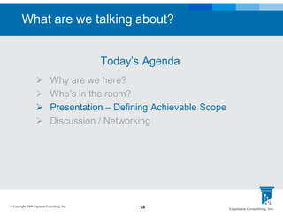 Defining Achievable Scope for your BI Initiative