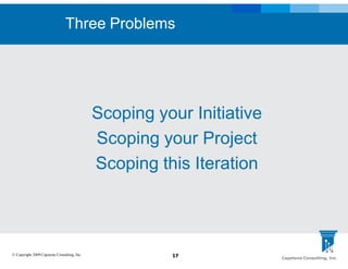 Defining Achievable Scope for your BI Initiative