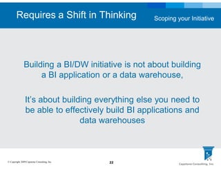 Defining Achievable Scope for your BI Initiative